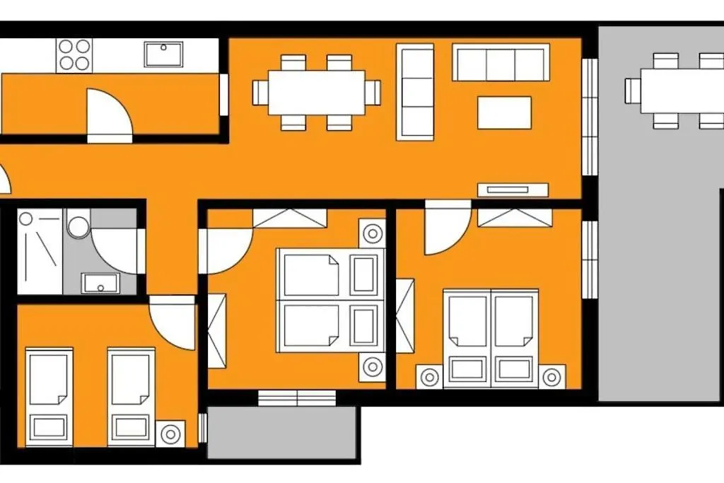 Appartement Atalyones Apartman Aplollon2, 3 Loznice Mojácar